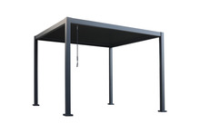 Pergola 3 x 3 x 2,3 meter svart